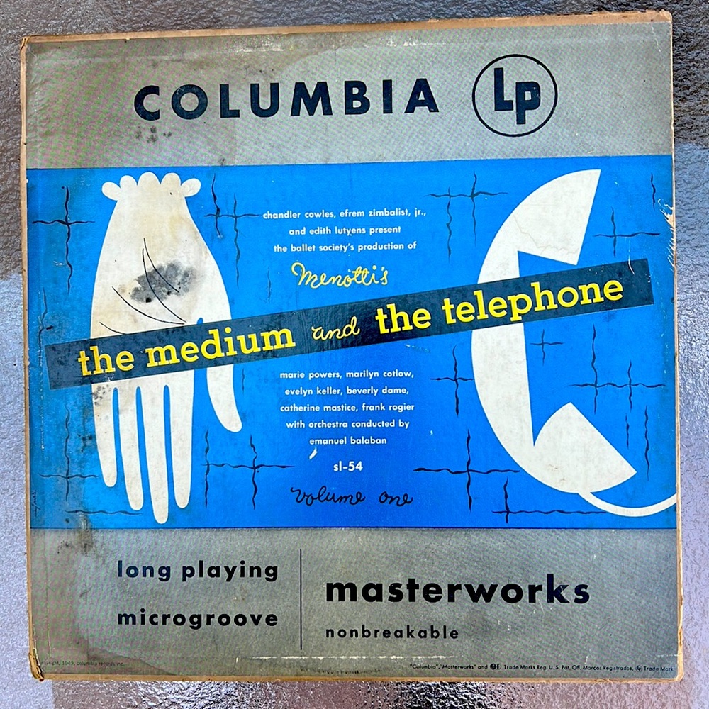 Vintage vinyl record the Medium & the Telephone